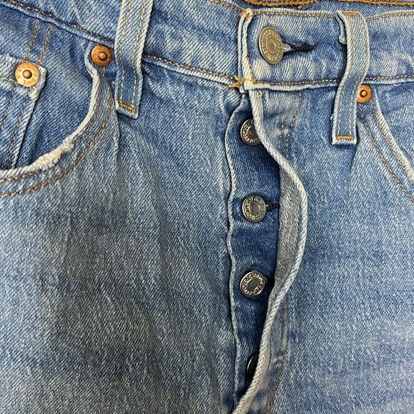 Levi’s 501 Denim Shorts Blue 30 - Picture 8 of 9